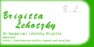 brigitta lehotzky business card